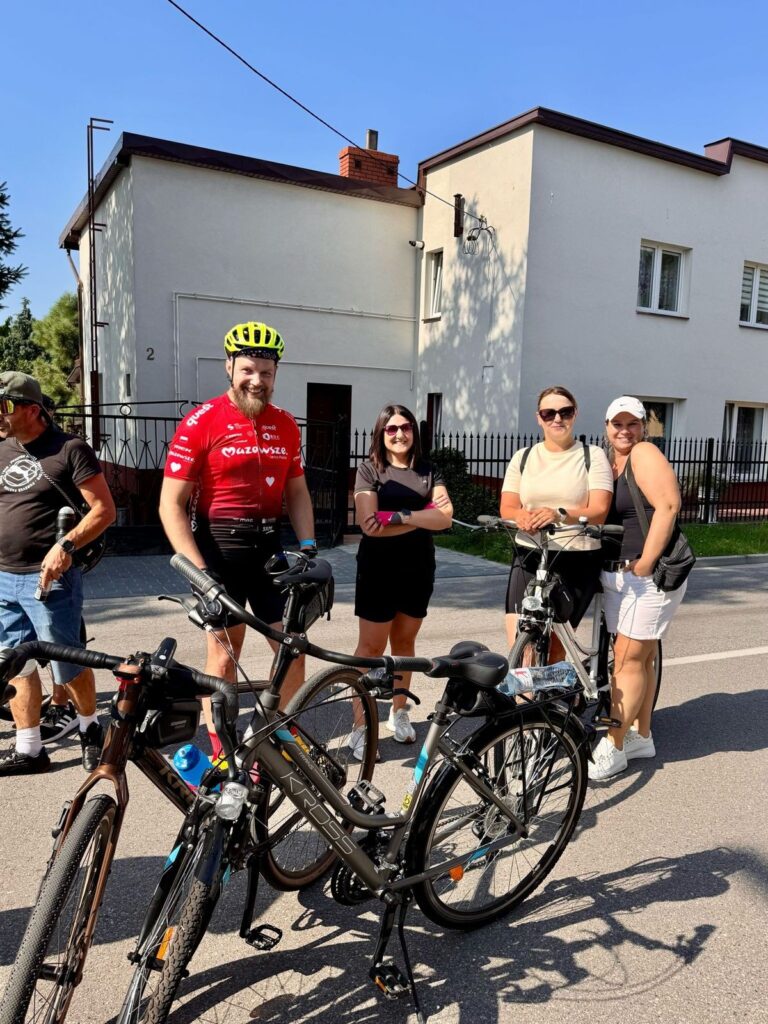 Szymon Zejer na rajdzie rowerowym Gminy Iłowo-Osada